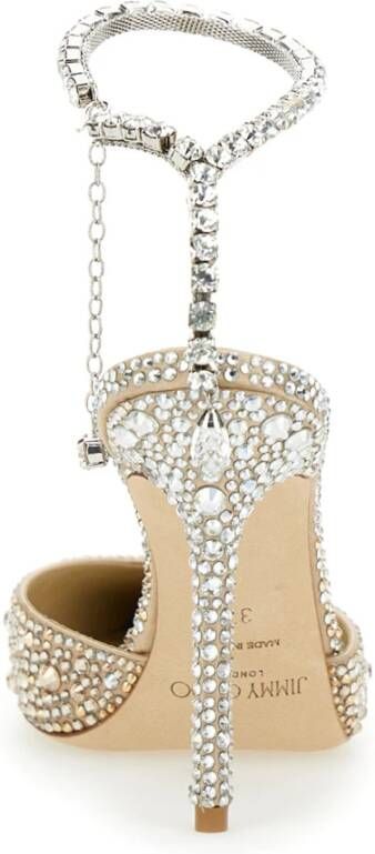Jimmy Choo Beige Sandalen met Hak