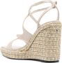 Jimmy Choo Beige Sleehak Sandalen met Enkelbandje - Thumbnail 2