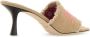 Jimmy Choo Beige Stof Muiltjes met 7cm Hak - Thumbnail 2