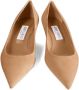 Jimmy Choo Beige Suède Leren Hak Pumps - Thumbnail 2