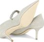 Jimmy Choo Bing Pumps met Glitter en Kristallen Gray Dames - Thumbnail 5