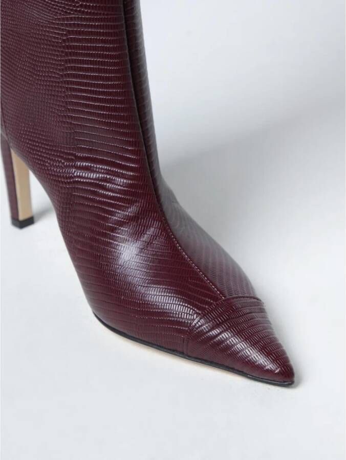 Jimmy Choo Bourgondische Kniehoge Laarzen voor Vrouwen