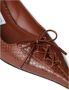 Jimmy Choo Bruin Elaphe Leren Hak Schoenen - Thumbnail 2