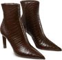 Jimmy Choo Bruin Leren Stiletto Hakken Ritssluiting - Thumbnail 2