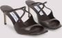 Jimmy Choo Bruine Leren Sandalen Verhoog Stijl - Thumbnail 2