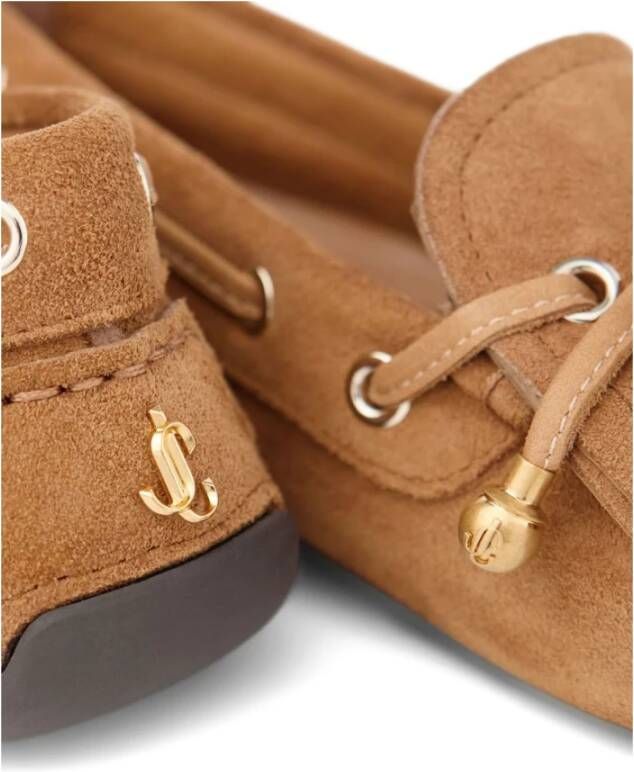 Jimmy Choo Bruine Loafer Schoenen voor Vrouwen