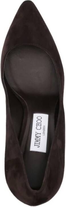 Jimmy Choo Bruine Suède Pumps met Spitse Hak