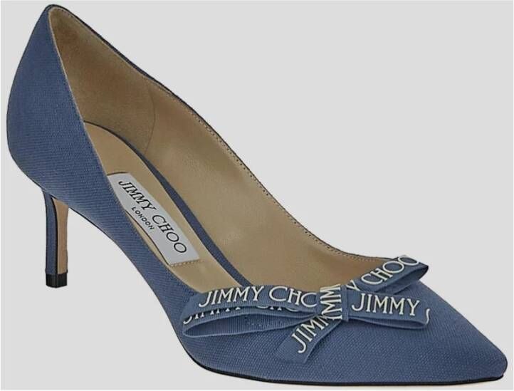 Jimmy Choo Canvas Romy 60 Schoenen Blue Dames