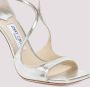 Jimmy Choo Elegante Leren Sandalen met Gevormde Bandjes Beige Dames - Thumbnail 3