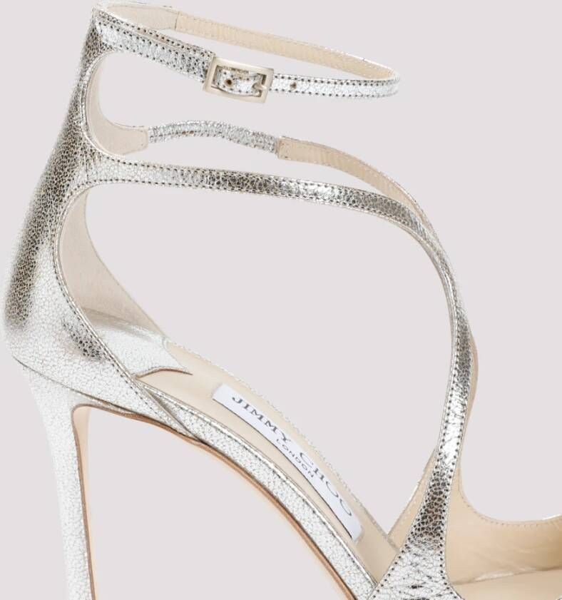 Jimmy Choo Champagne Azia Sandalen Gray Dames