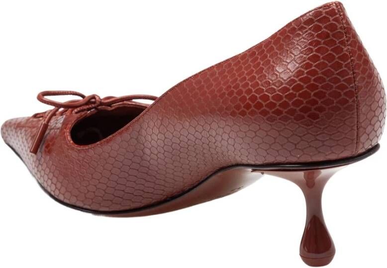 Jimmy Choo Cognac Leren Pumps met Puntige Neus