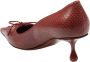 Jimmy Choo Cognac Leren Pumps met Puntige Neus - Thumbnail 2