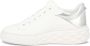 Jimmy Choo Witte Leren Flatform Sneakers met Zilveren Gelamineerd Detail White Dames - Thumbnail 13