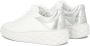 Jimmy Choo Witte Leren Flatform Sneakers met Zilveren Gelamineerd Detail White Dames - Thumbnail 14