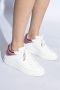 Jimmy Choo Witte leren sneakers met diamantmotief White Dames - Thumbnail 2