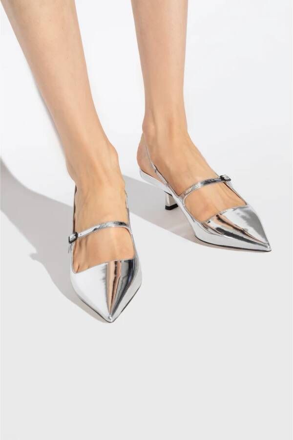 Jimmy Choo Lakleren pumps Zilver - Foto 2