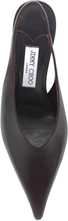 Jimmy Choo Diep Merlot Kalfsleren Schoenen