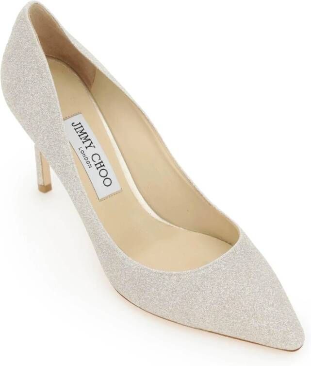 Jimmy Choo Dusty Glitter Pumps Gray Dames