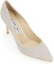 Jimmy Choo Romy 85 pumps Zilver - Thumbnail 4