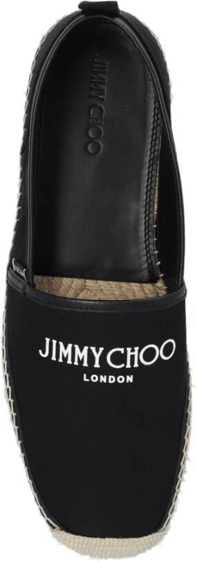 Jimmy Choo Egon espadrilles met logo Black Heren