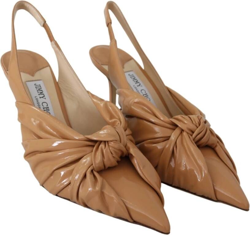 Jimmy Choo Caramelbruin Leren Annabell Pumps Brown Dames - Foto 2