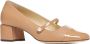 Jimmy Choo Mesh Panel Elisa Pumps met Blokhak Beige Dames - Thumbnail 8