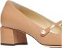 Jimmy Choo Mesh Panel Elisa Pumps met Blokhak Beige Dames - Thumbnail 10