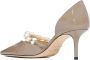 Jimmy Choo Aurelie 65 Beige Dames - Thumbnail 3