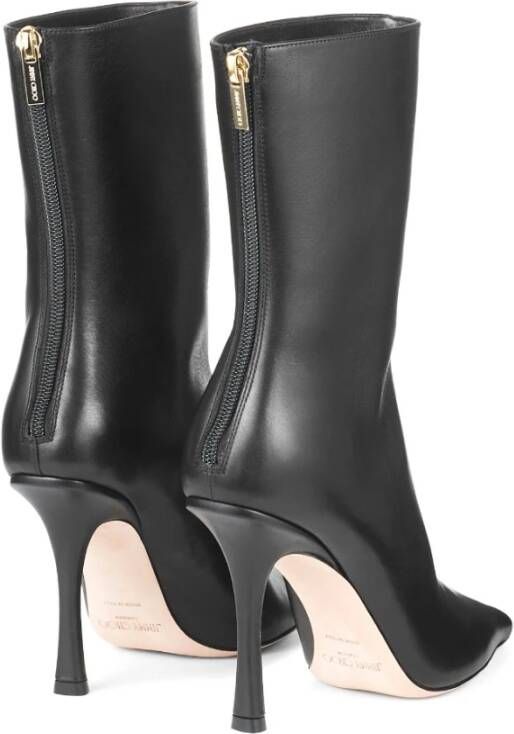 Jimmy Choo Elegante Leren Laarzen Black Dames