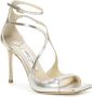 Jimmy Choo Elegante Leren Sandalen met Gevormde Bandjes Beige Dames - Thumbnail 5
