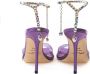 Jimmy Choo Elegante sandaal in PVC en satijn Purple Dames - Thumbnail 9