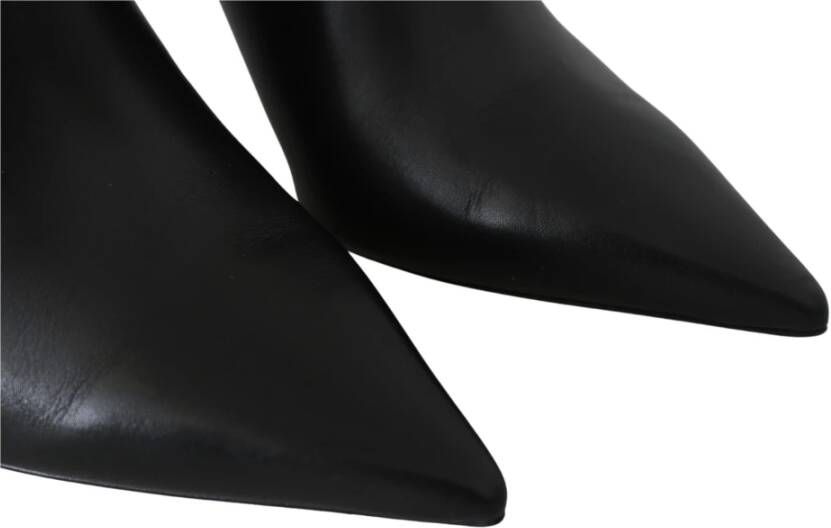 Jimmy Choo Elegante Zwart-Goud Leren Pumps Black Dames