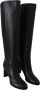 Jimmy Choo Elegante Zwarte Leren Laarzen met Hak Black Dames - Thumbnail 2