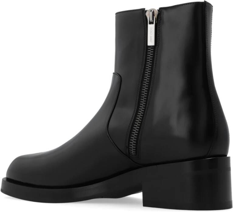 Jimmy Choo Leren enkellaarzen Zwart - Foto 4