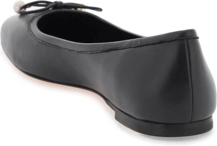 Jimmy Choo Elme Ballerina Flats met kristalversierde parels Black Dames