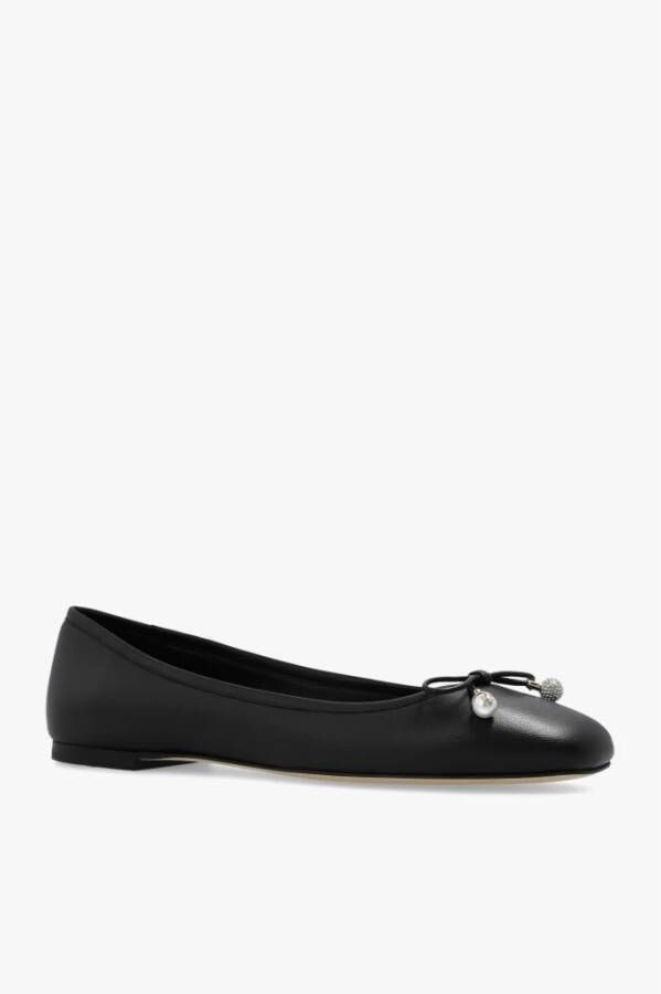 Jimmy Choo Elme leren ballet flats Zwart Dames