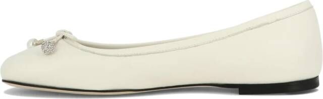 Jimmy Choo Elmo Slip-On Ballerinas White Dames