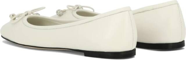 Jimmy Choo Elmo Slip-On Ballerinas White Dames