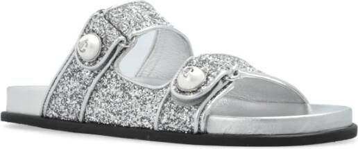 Jimmy Choo Fayence Pantoffels Gray Dames