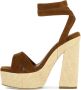 Jimmy Choo Gaia sandalen met plateauzool Bruin - Thumbnail 3