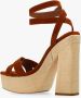 Jimmy Choo Gaia sandalen met plateauzool Bruin - Thumbnail 8