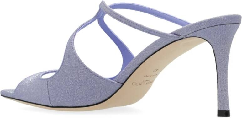 Jimmy Choo Gehakte pantoffels Anise Purple Dames