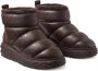 Jimmy Choo Gewatteerde Chocoladebruine Schoenen met Bontafwerking - Thumbnail 2