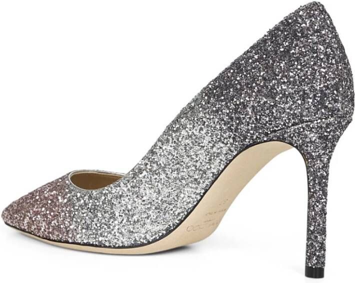 Jimmy Choo Glitter Fabric Slip-On Hakken