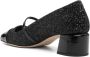 Jimmy Choo Glitter leren pumps Zwart Vierkante neus Black Dames - Thumbnail 9