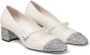 Jimmy Choo Glitter Two-Tone Leren Blokhak Schoenen White Dames - Thumbnail 2