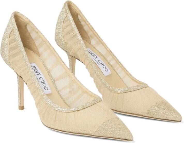 Jimmy Choo Gouden Salon Textiel T8 Beige Dames