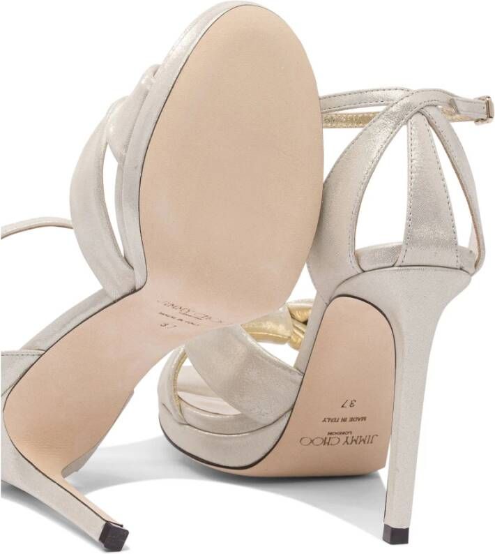 Jimmy Choo Gouden Sandalen Verhoog Uw Stijl