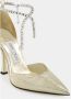 Jimmy Choo Gouden Verpletterde Metallic Pumps met Puntige Neus - Thumbnail 2