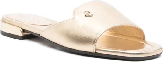 Jimmy Choo Goudkleurige Blokhak Schoenen